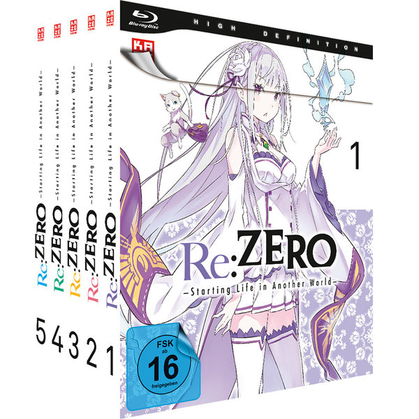 Re:ZERO Start Life Another World - Staffel 1 - Gesamtausgabe - Bundle - Vol.1-5  [5 BRs]  (Blu-ray Disc)