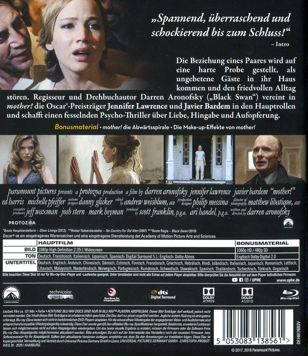 mother! (blu-ray)