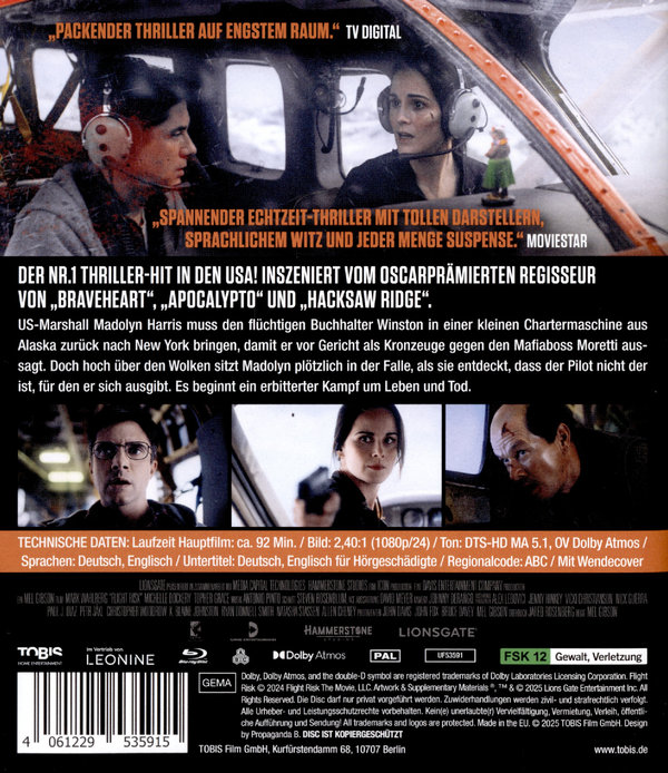 Flight Risk  (Blu-ray Disc)