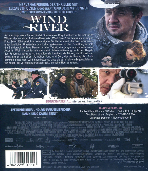 Wind River (blu-ray)