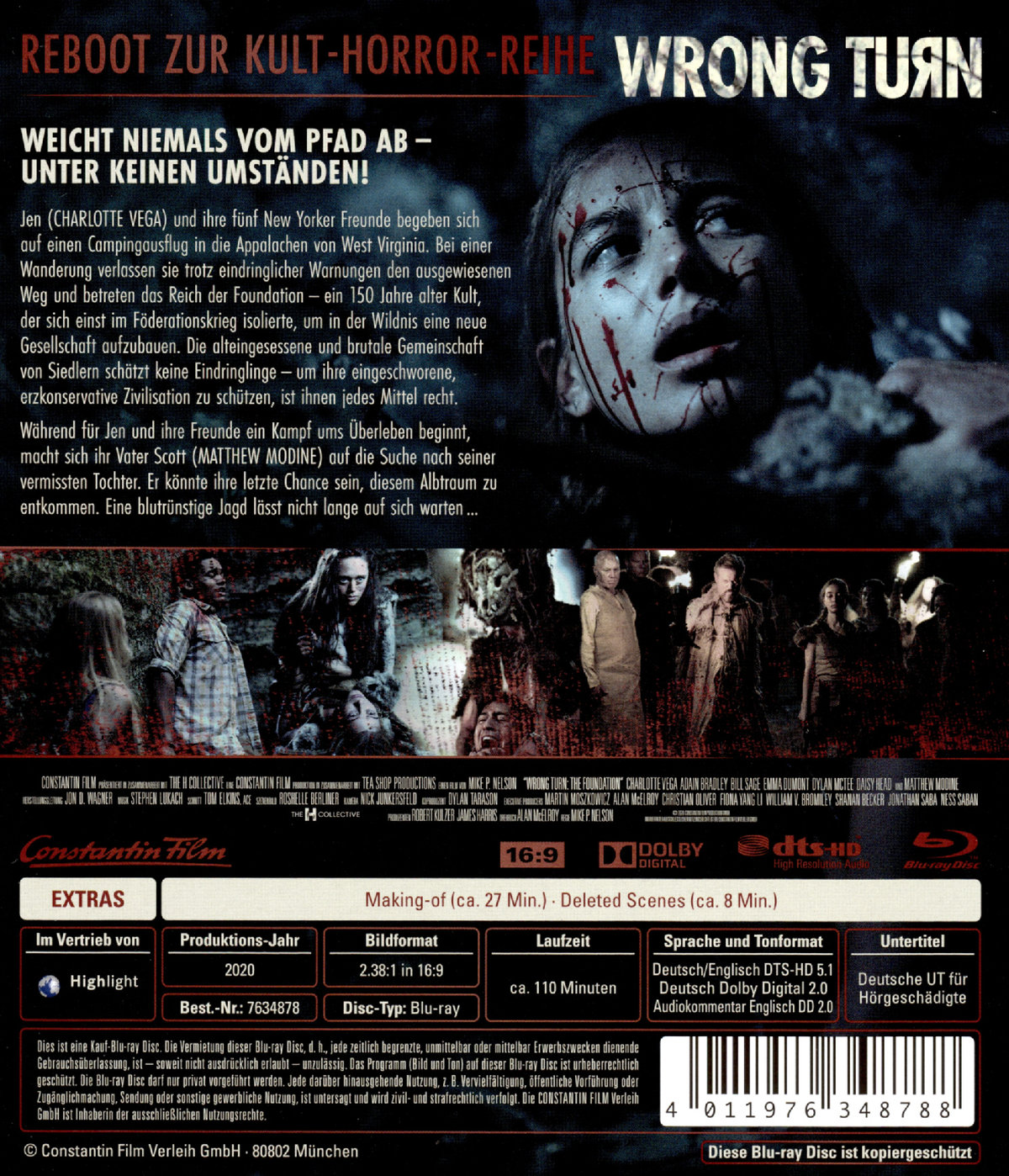 Wrong Turn - The Foundation - Uncut Edition (blu-ray)