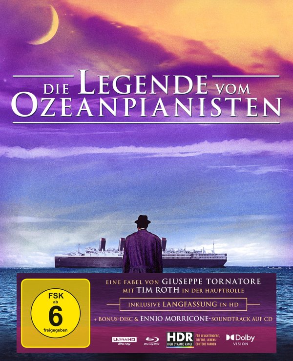 Die Legende vom Ozeanpianisten - Special Edition  (4K Ultra HD) (+ Blu-ray) (+ 1 Blu-ray-Langfassung) (+ Bonus-Blu-ray) (+ CD)  (Blu-ray 4K Ultra HD)