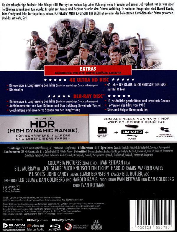 Ich glaub' mich knutscht ein Elch - Uncut Steelbook Edition  (4K Ultra HD+blu-ray)