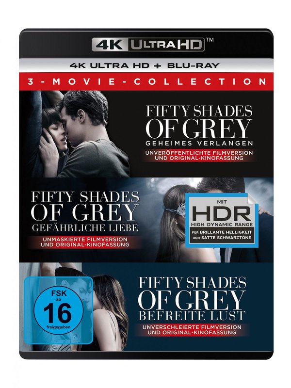 Fifty Shades of Grey - 3 Movie Collection (4K Ultra HD)
