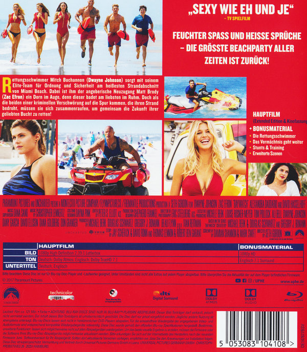 Baywatch - Extended Edition (blu-ray)