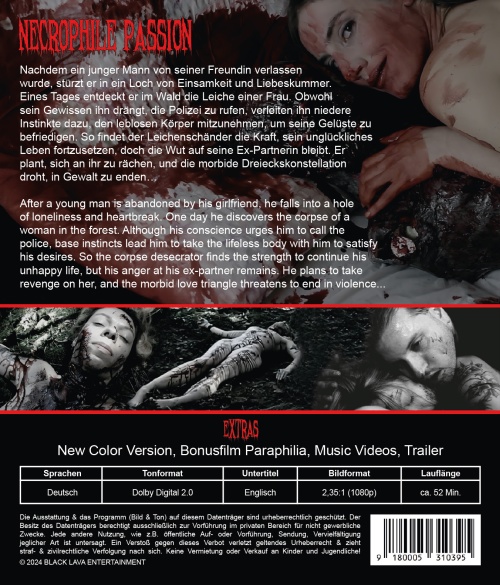 Necrophile Passion - Uncut Edition  (blu-ray) 