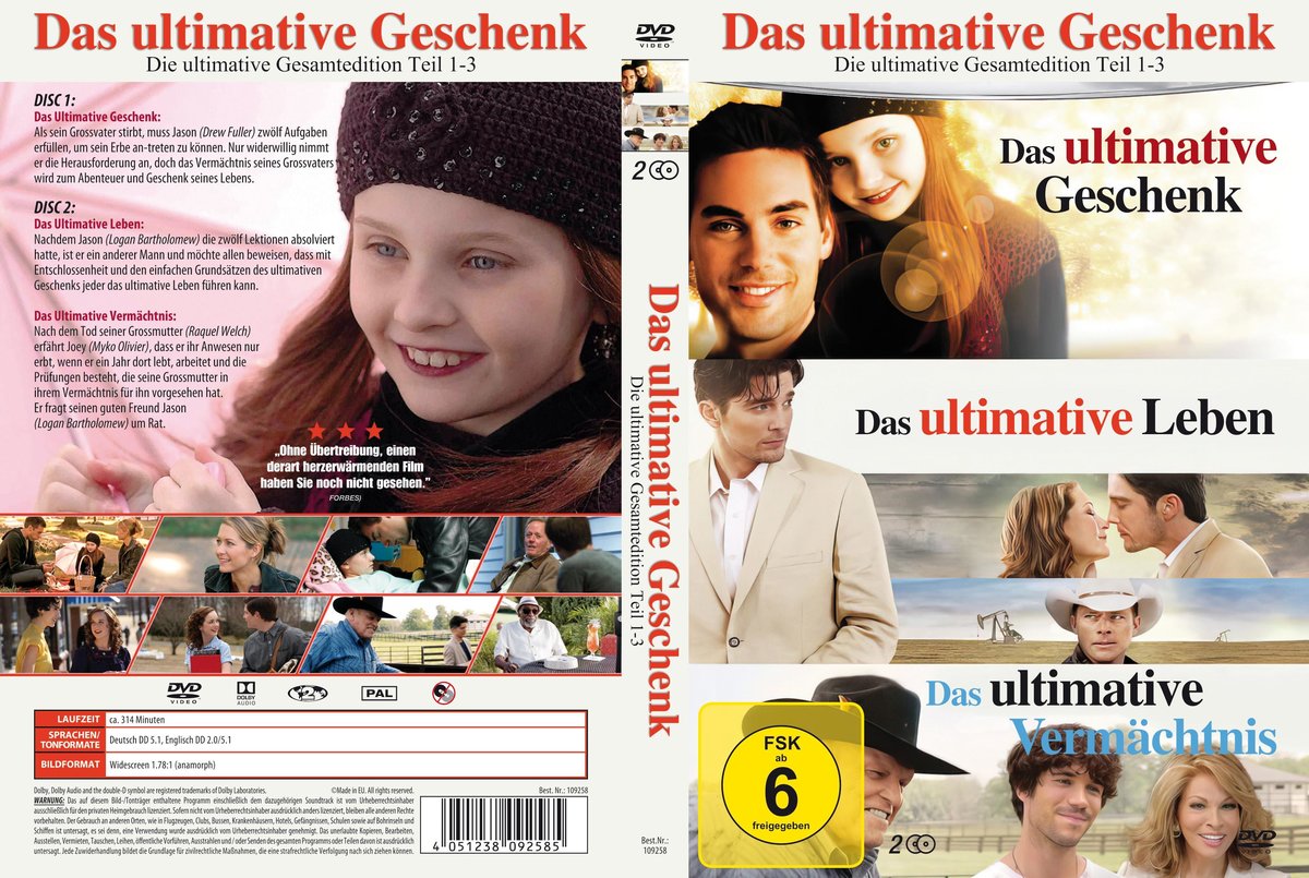 Das Ultimative Geschenk - Die ultimative Gesamtedition Teil 1-3  [2 DVDs]  (DVD)