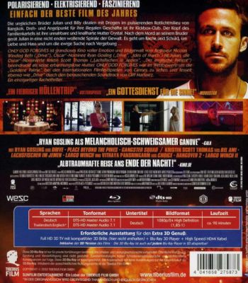 Only God Forgives 3D (3D blu-ray)