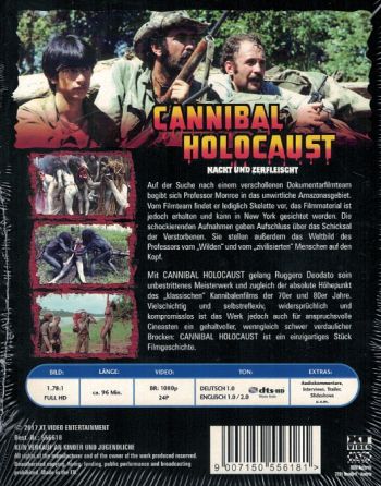 Cannibal Holocaust - Nackt und Zerfleischt - Uncut Edition (blu-ray) (B)
