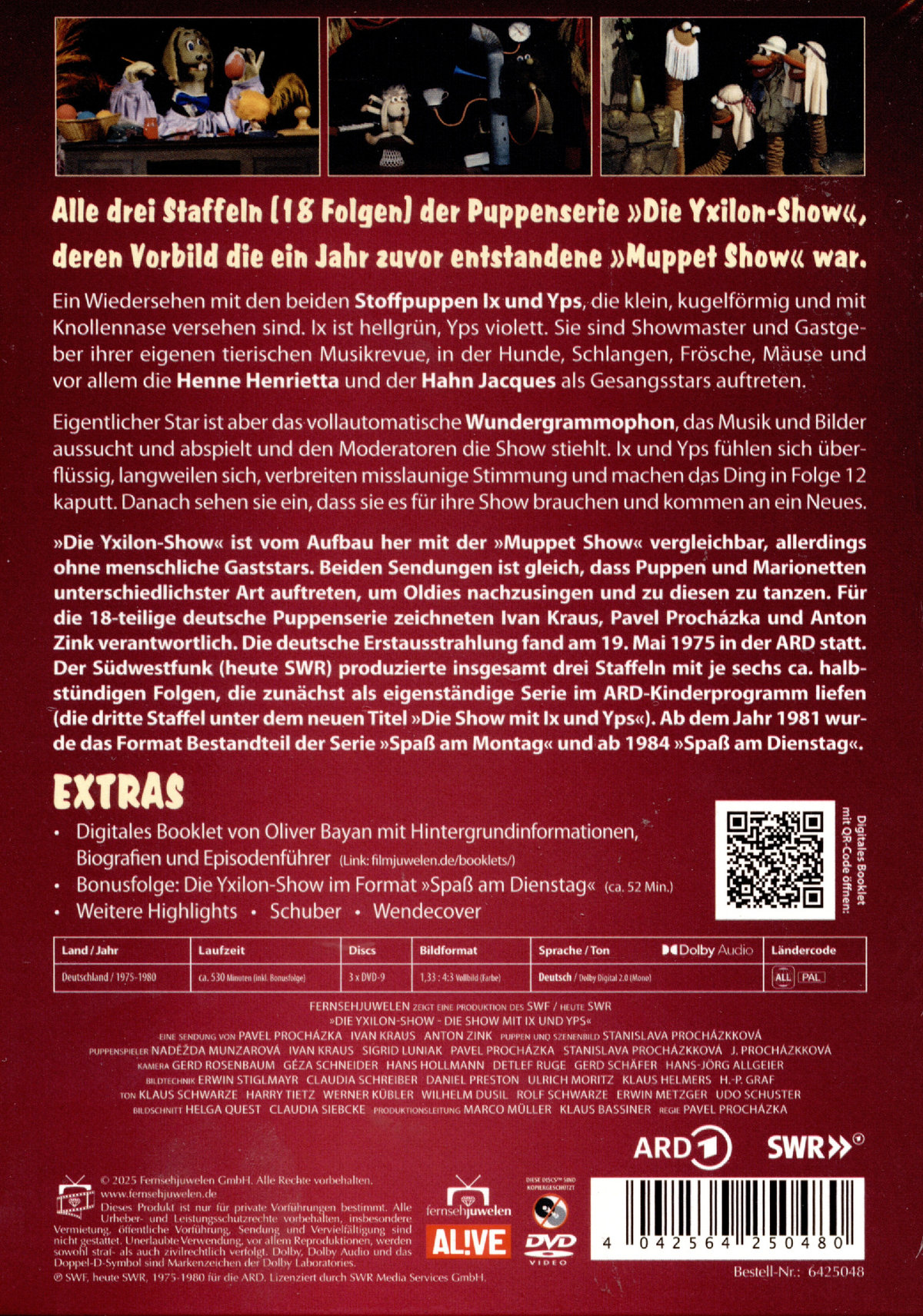 Die Yxilon-Show - Die Show mit Ix und Yps (Alle 3 Staffeln / 18 Ausgaben) - Fernsehjuwelen  [3 DVDs]  (DVD)