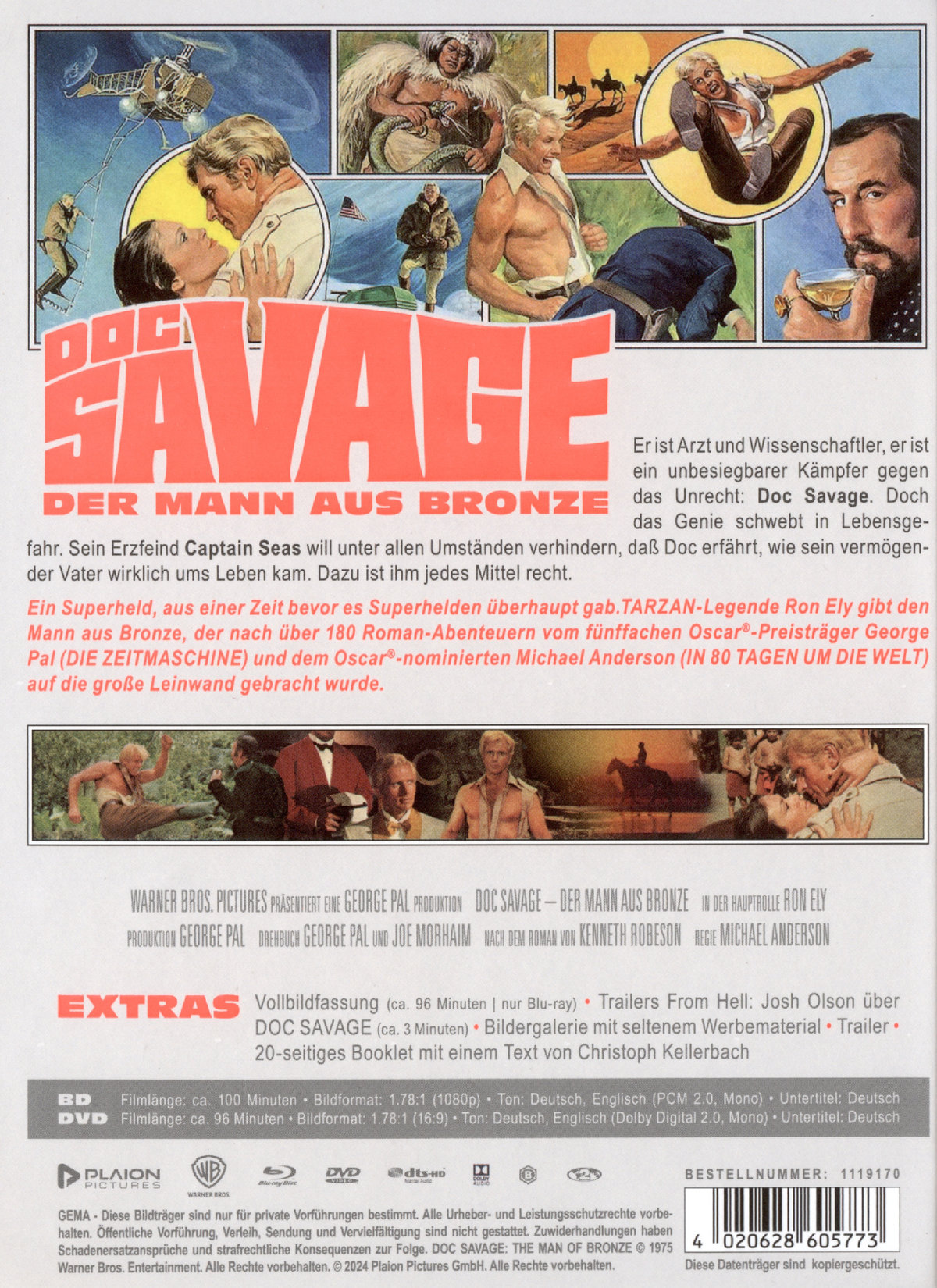 Doc Savage - Der Mann aus Bronze - Uncut Mediabook Edition  (DVD+blu-ray)