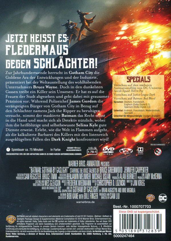 Batman - Gotham By Gaslight  (DVD)