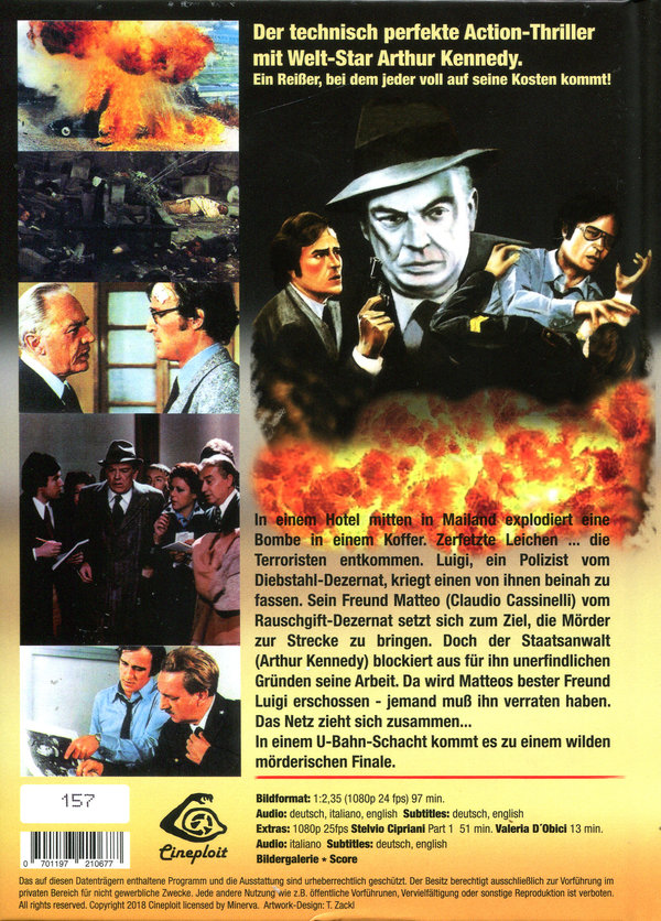 Killer Cop - La Polizia ha le mani legate - Uncut Mediabook Edition (blu-ray) (C)