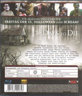 30 Days to Die (blu-ray)