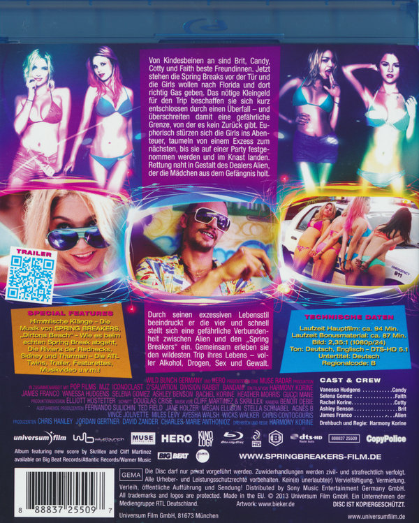 Spring Breakers (blu-ray)