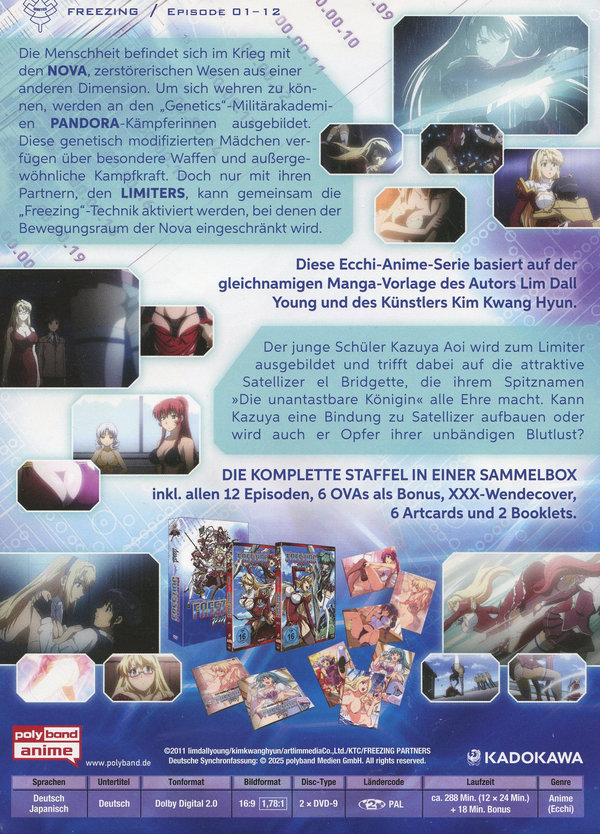 Freezing - Die komplette Staffel LTD. - Vol. 1 + 2 inkl. Sammelschuber, Artcards und Booklet  [2 DVDs]  (DVD)