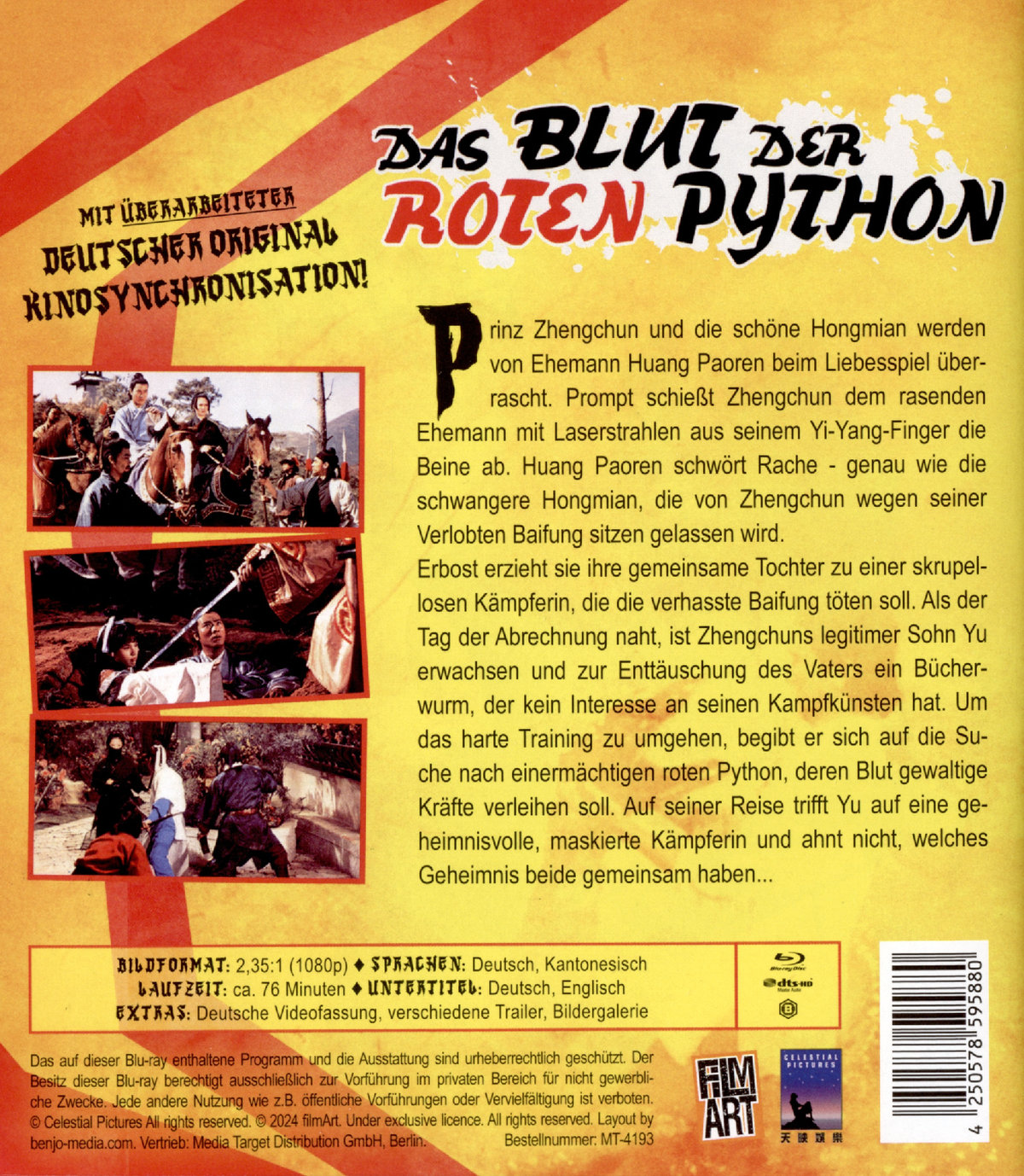 Das Blut der roten Python  - Uncut Edition  (blu-ray))