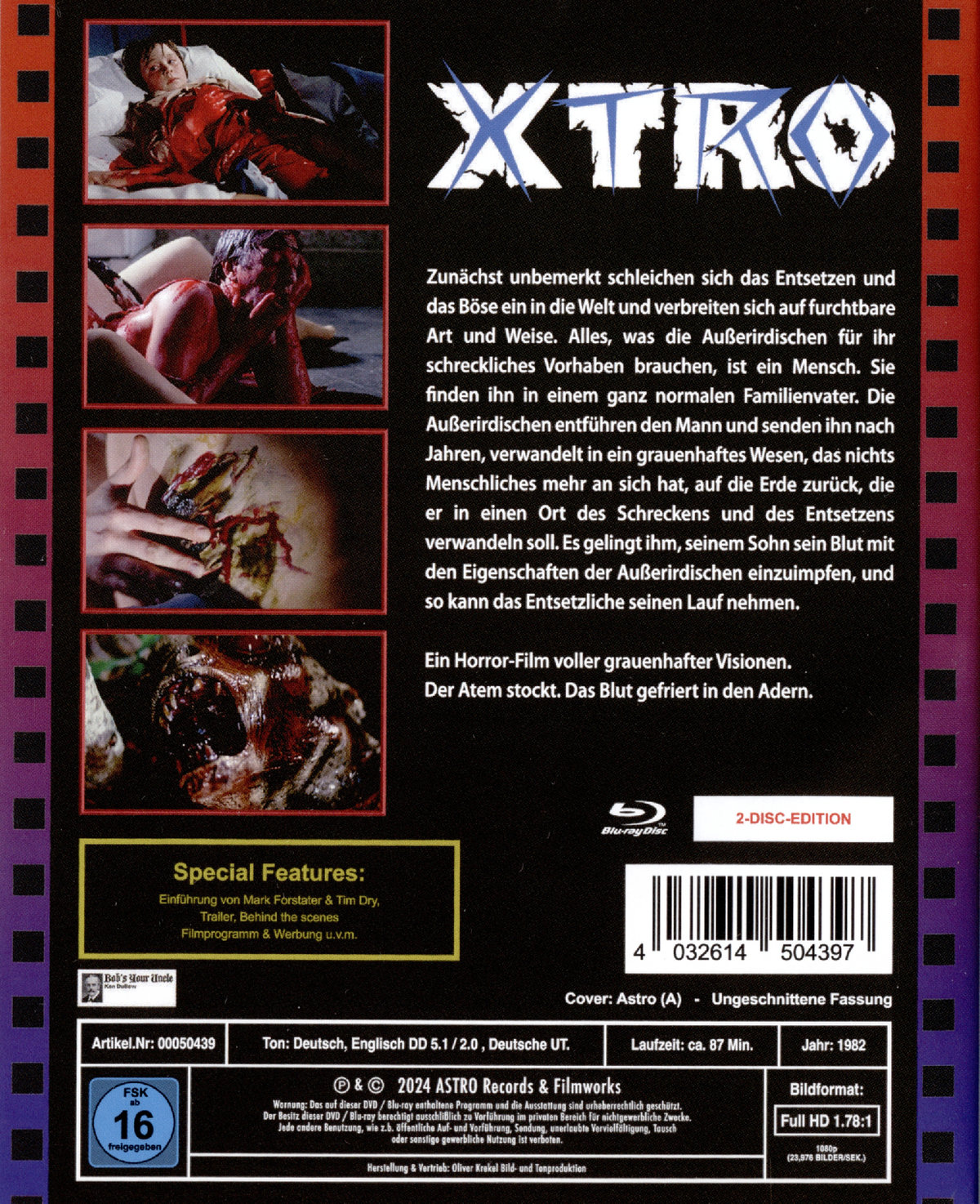 X-Tro - Uncut Edition (blu-ray) (A)