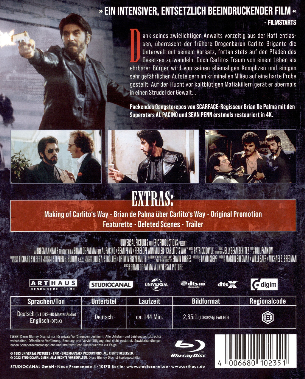 Carlitos Way (blu-ray)