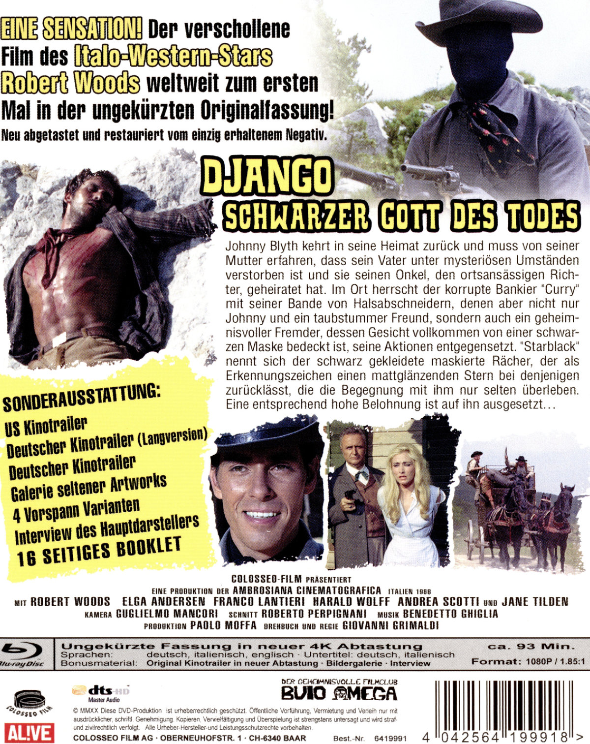 Django - Schwarzer Gott des Todes (blu-ray)