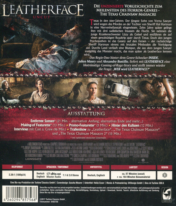 Leatherface - Uncut Edition (blu-ray)