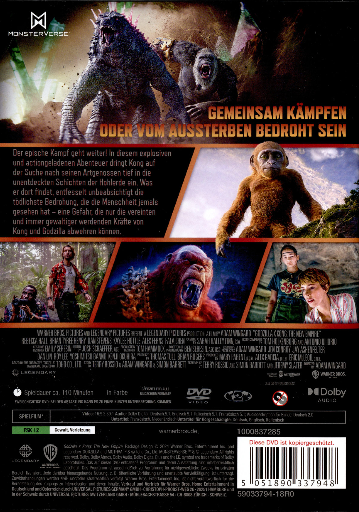 Godzilla x Kong: The New Empire  (DVD)