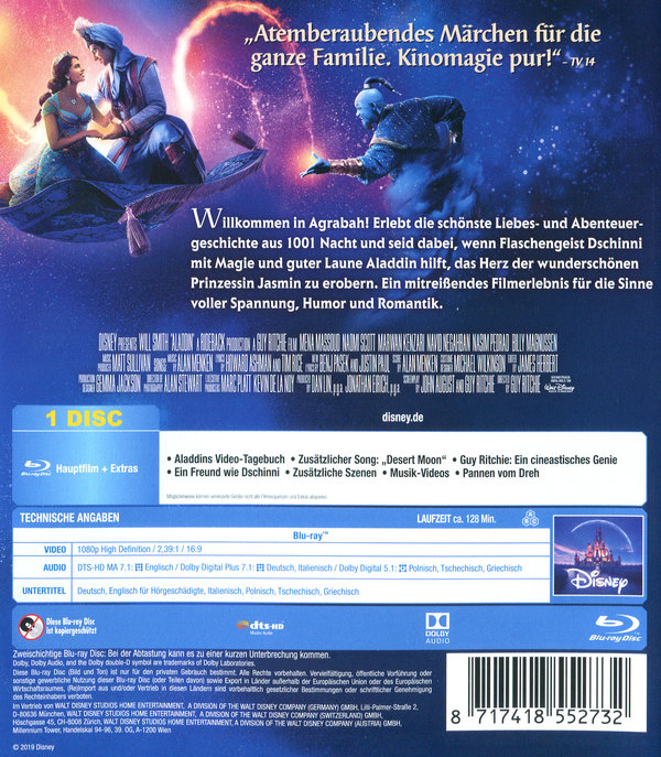 Aladdin (2019) (blu-ray)