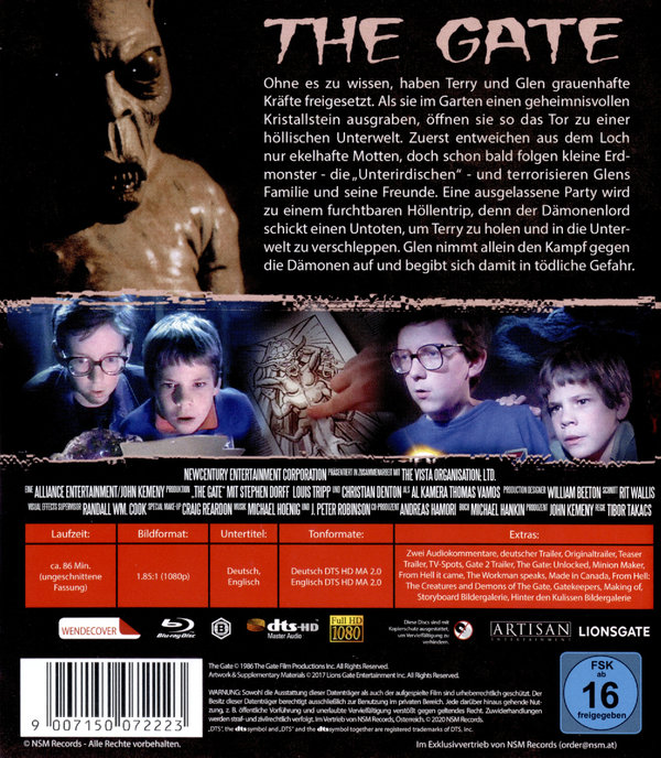 Gate, The - Die Unterirdischen - Uncut Edition (blu-ray)