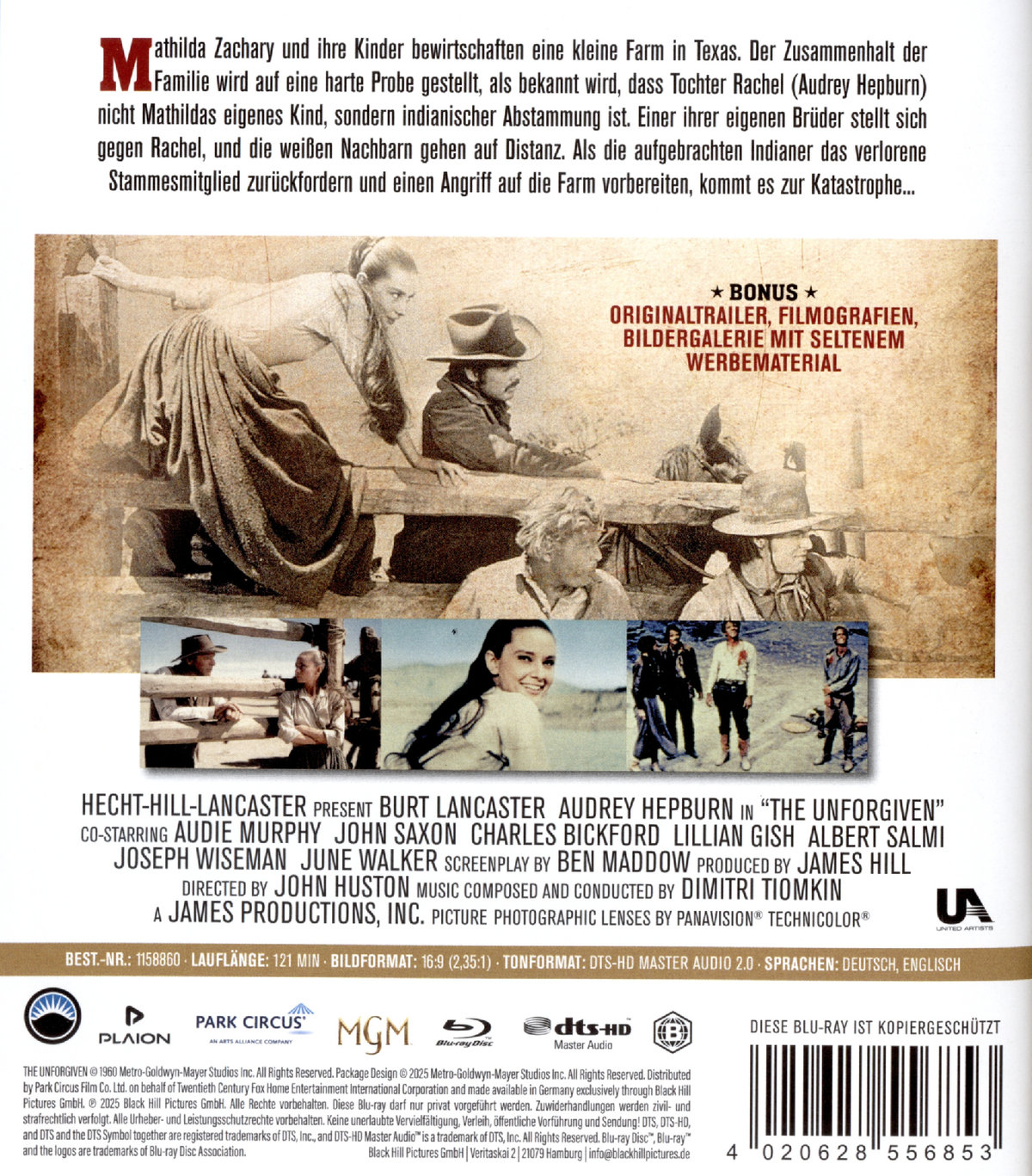 Denen man nicht vergibt  (Blu-ray Disc)