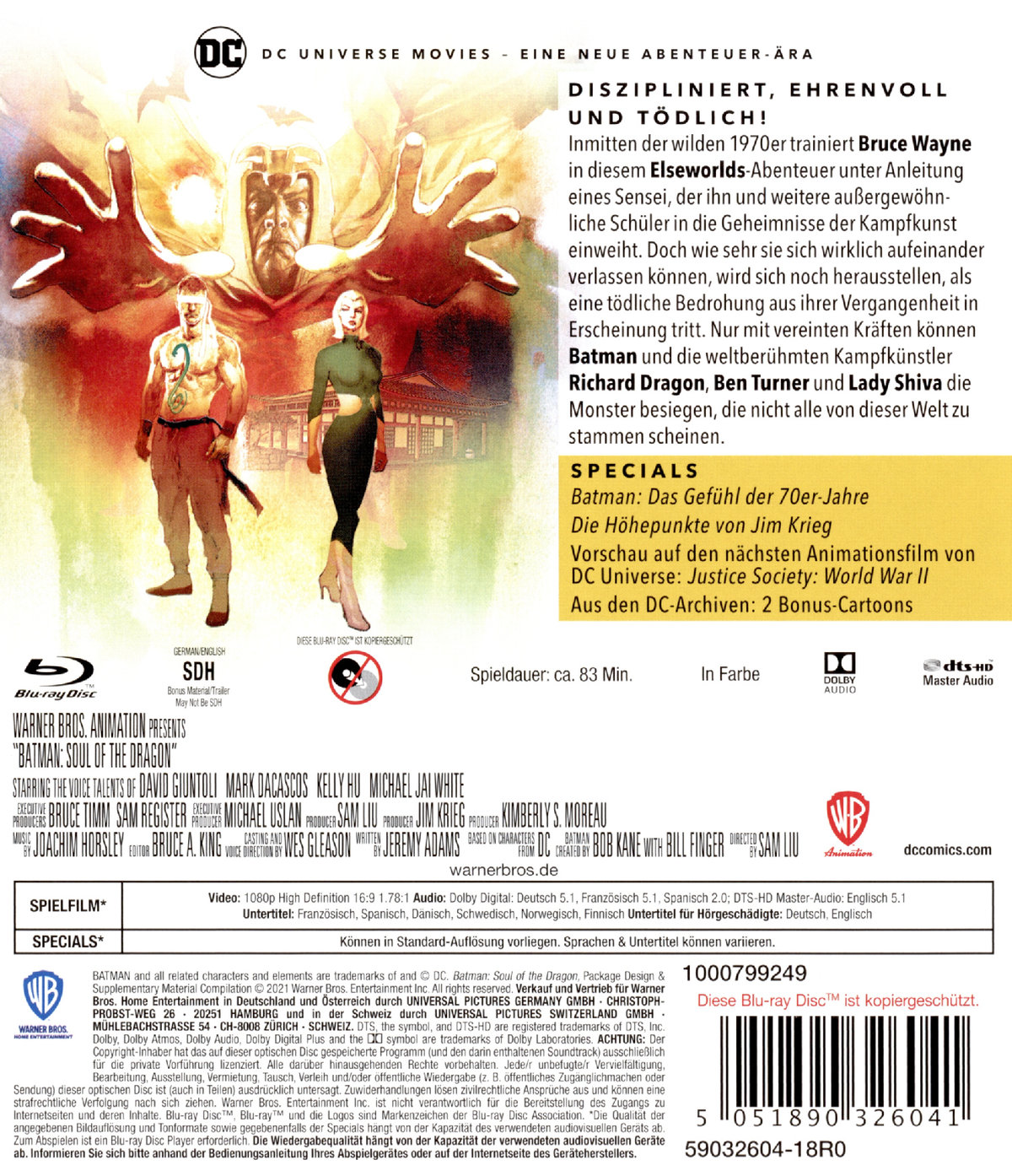 DCU: Batman Soul of the Dragon  (Blu-ray Disc)