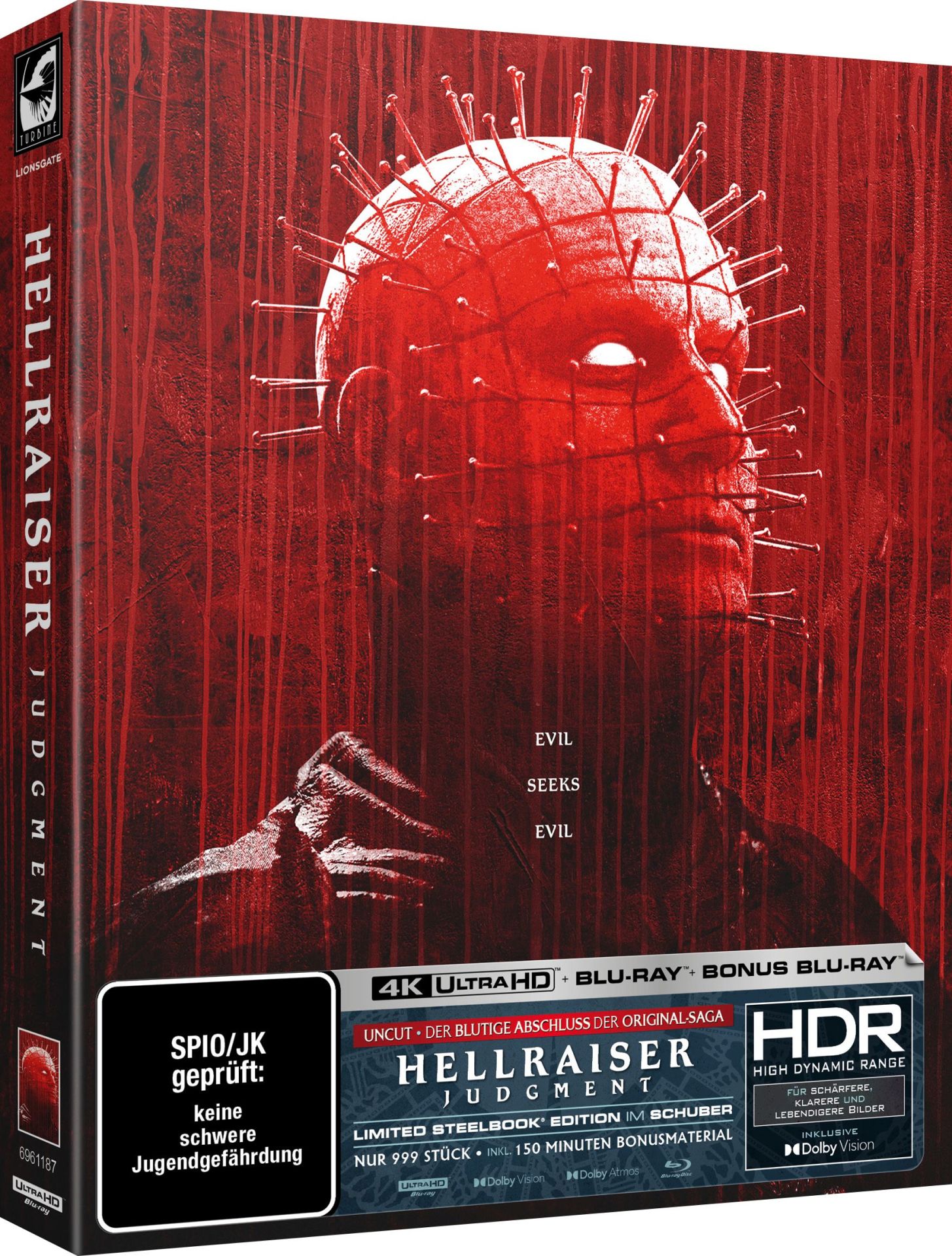 Hellraiser: Judgment - Uncut Steelbook Edition  (4K Ultra HD+blu-ray) (A)