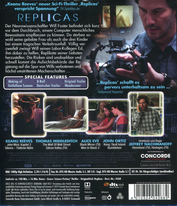 Replicas (blu-ray)