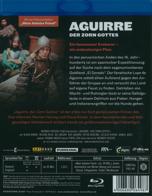 Aguirre, der Zorn Gottes (blu-ray)