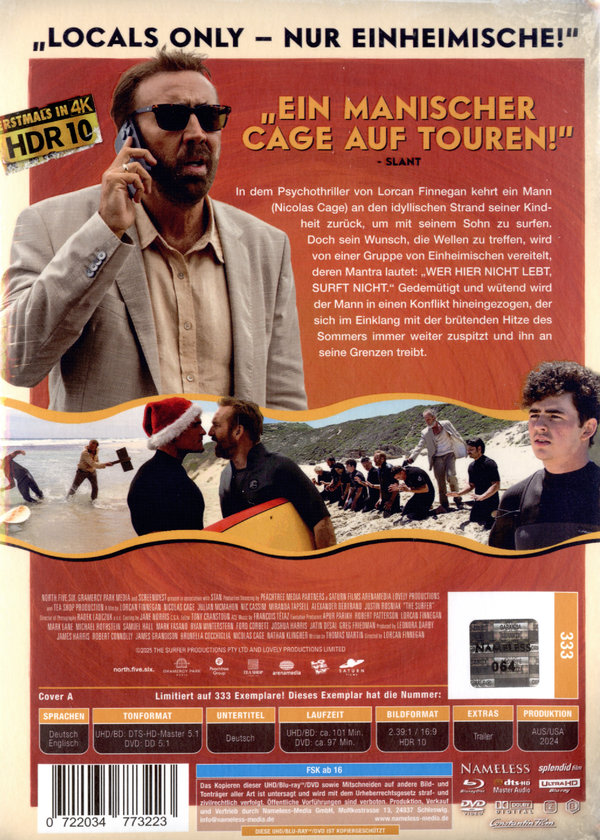 The Surfer - Uncut Mediabook Edition  (4K Ultra HD+blu-ray+DVD) (A)