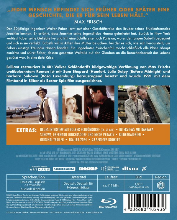 Homo Faber - Special Edition  (Blu-ray Disc)