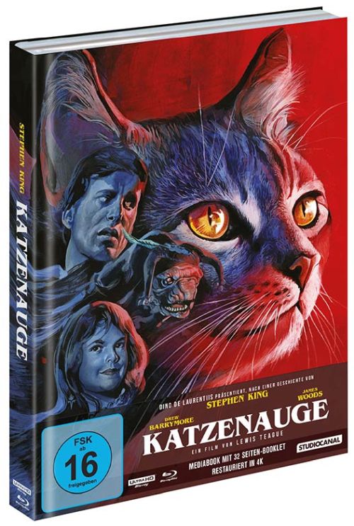 Stephen Kings Katzenauge - Uncut Mediabook Edition  (4K Ultra HD+blu-ray)