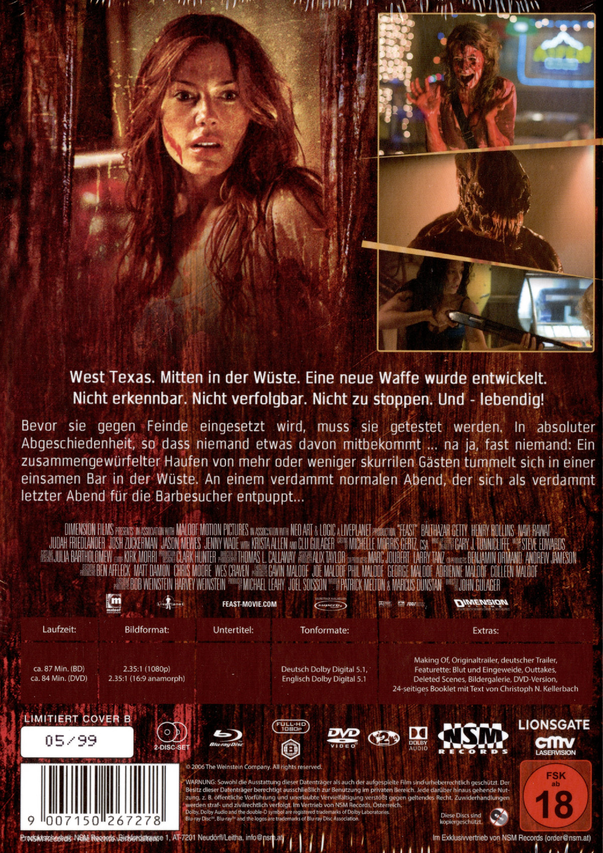 Feast - Uncut Mediabook Edition  (DVD+blu-ray) (B)