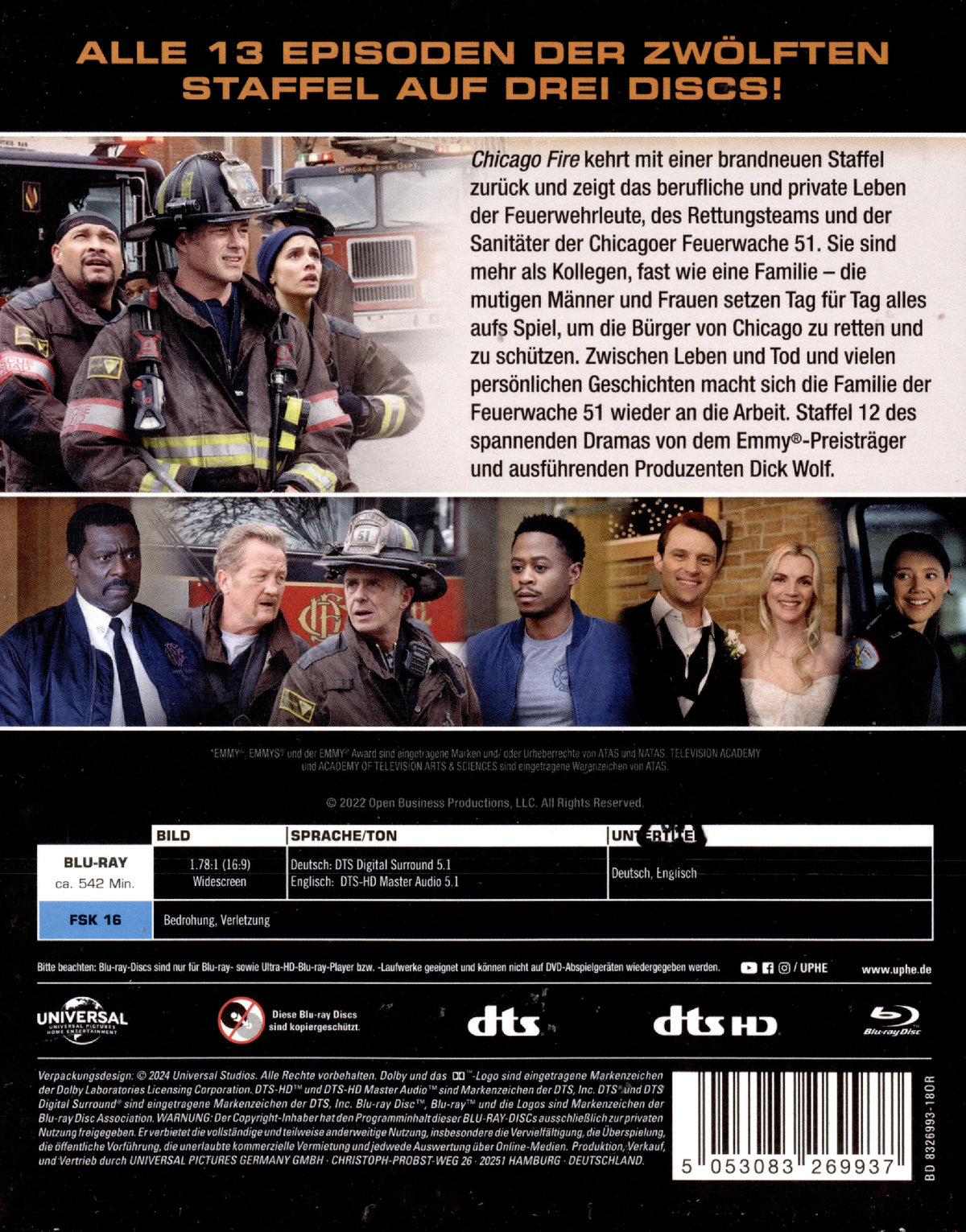 Chicago Fire - Staffel 12  [3 BRs]  (Blu-ray Disc)