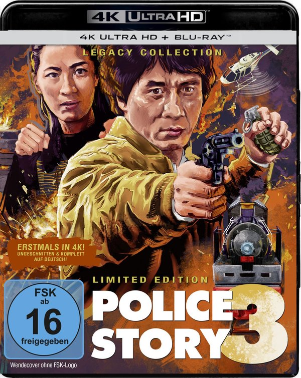 Police Story 3 4K - Legacy Collection LTD. - 4K HDR 2-Disc Limited Edition  (4K Ultra HD) (+ Blu-ray) 