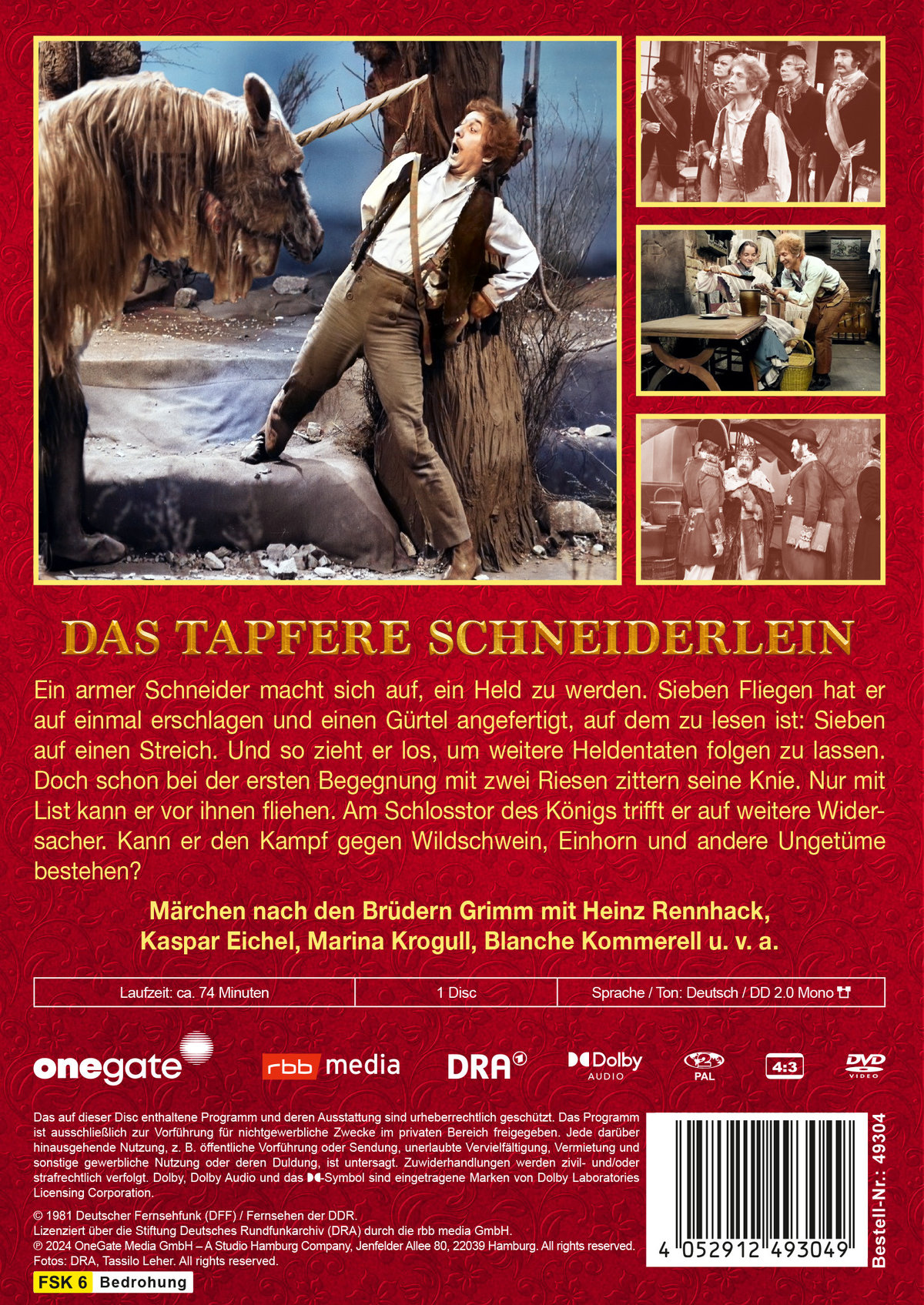 Das tapfere Schneiderlein (DDR TV-Archiv)  (DVD)