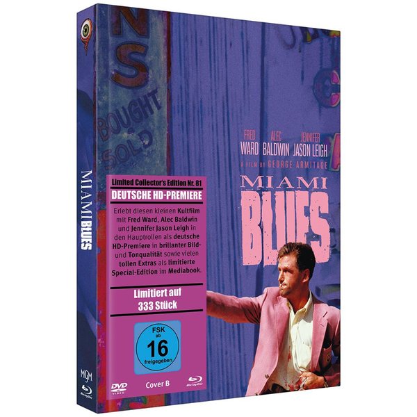 Miami Blues - Uncut Mediabook Edition  (DVD+blu-ray) (B)