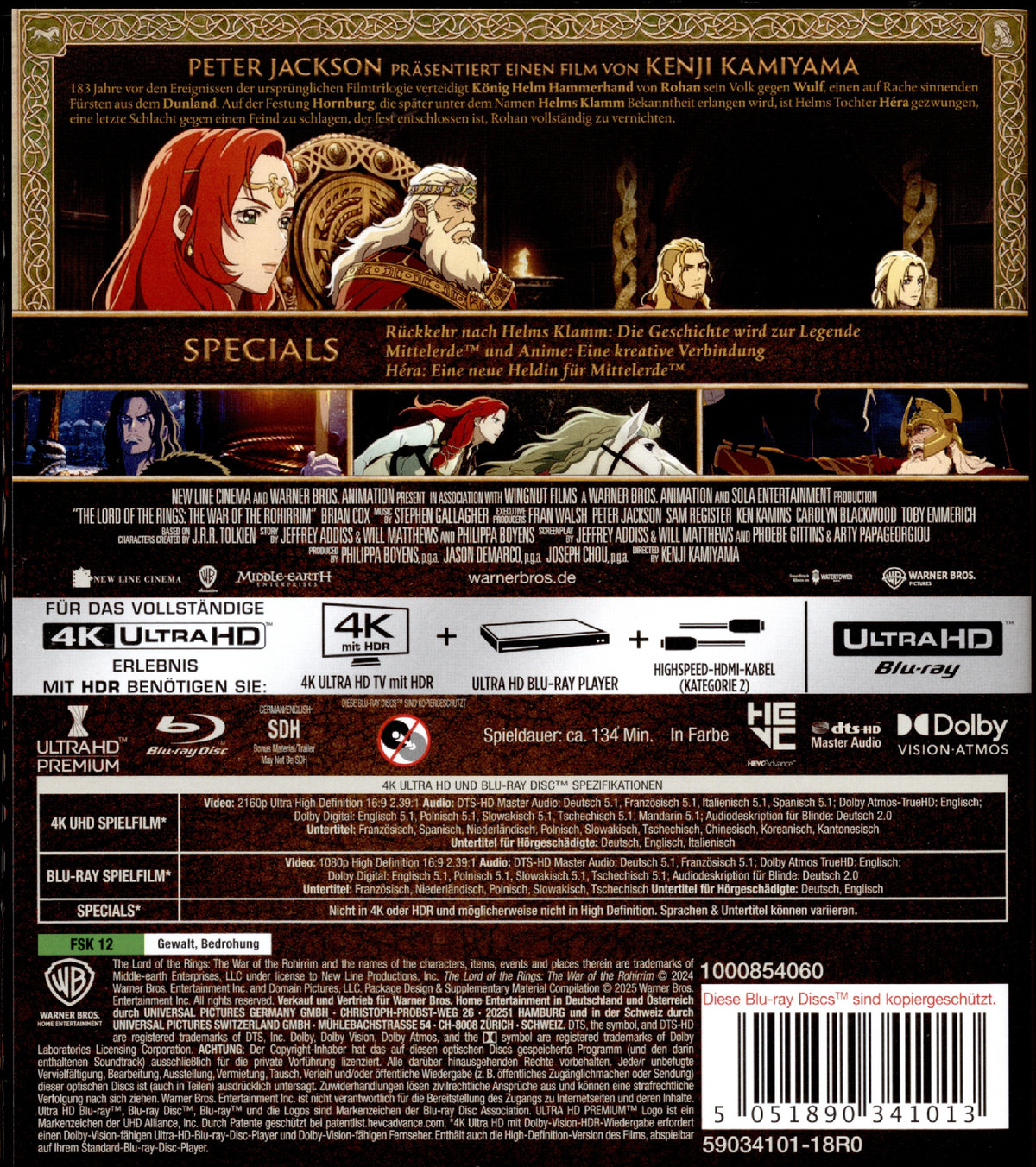 Der Herr der Ringe: Die Schlacht der Rohirrim  (4K Ultra HD) (+ Blu-ray) 