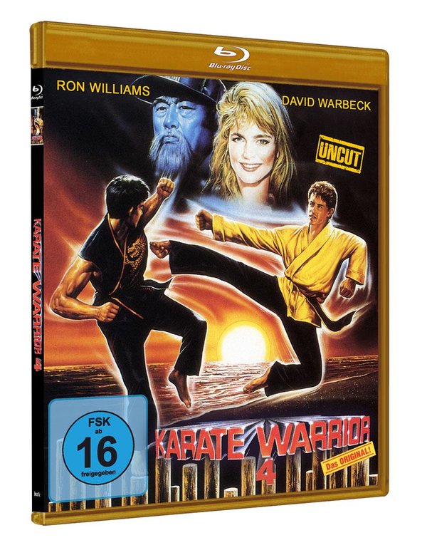 KARATE WARRIOR 4 - Cover B - Goldfarbene Hülle  (Blu-ray Disc)