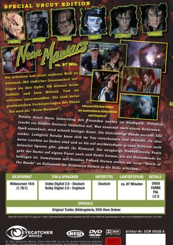 Neon Maniacs - Special Uncut Edition (A)