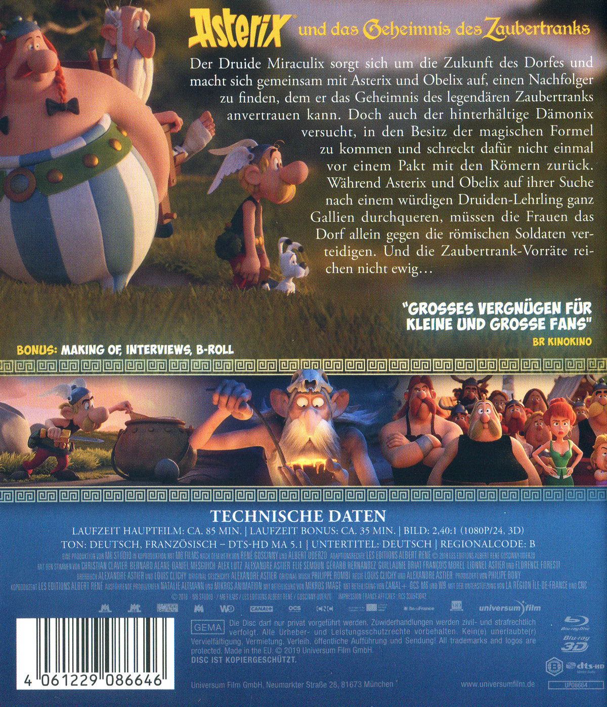 Asterix und das Geheimnis des Zaubertranks 3D (3D blu-ray)