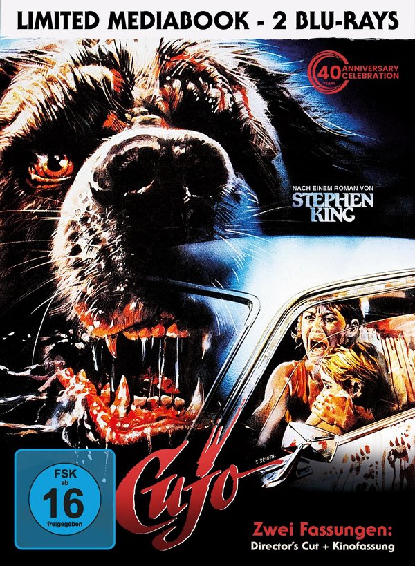 Stephen King's Cujo (Director's Cut + Kinofassung) - Uncut Mediabook Edition  (blu-ray) (H)