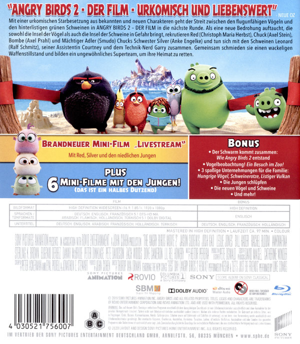 Angry Birds 2 - Der Film (blu-ray)