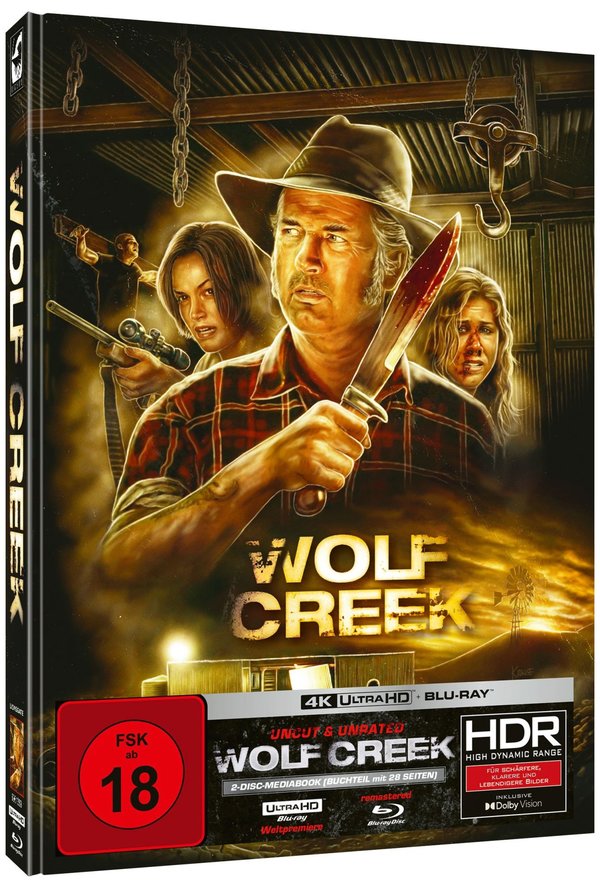 Wolf Creek - Uncut Mediabook Edition (4K Ultra HD+blu-ray) (E)