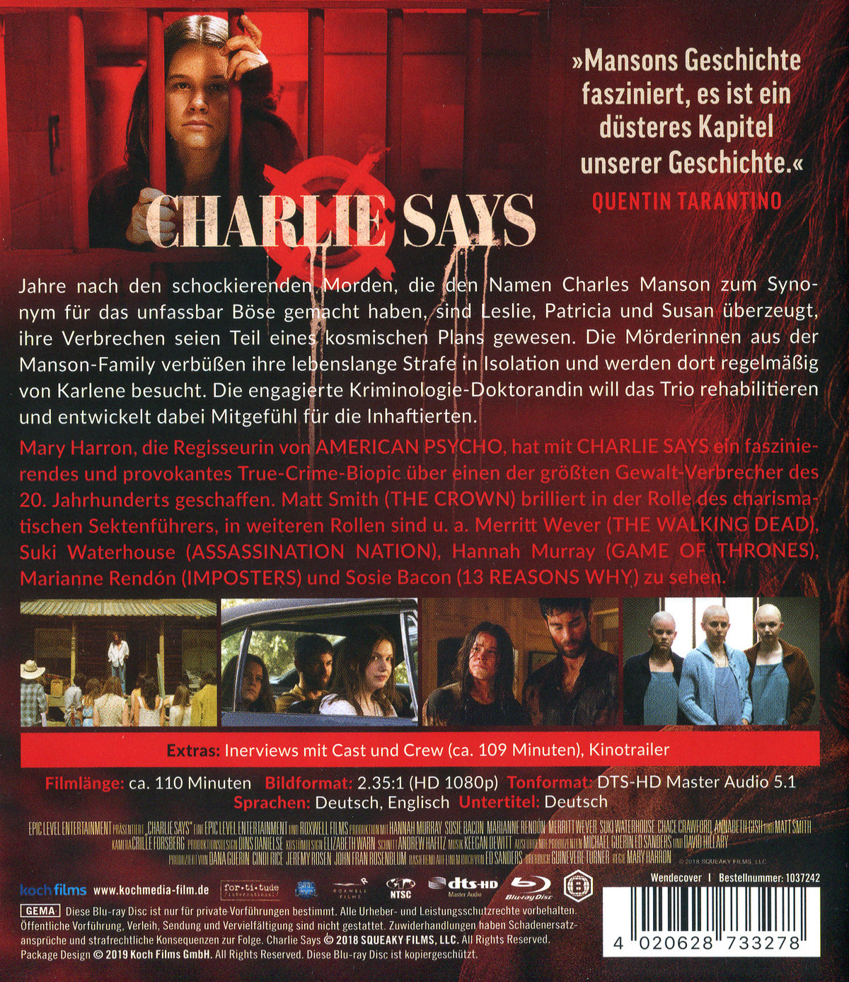 Charlie Says (blu-ray)