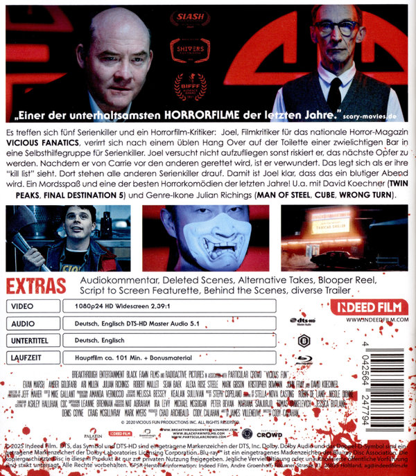 Ein Serienkiller kommt selten allein - Vicious Fun  (Blu-ray Disc)